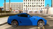 Ferrari 599 GTB Fiorano (чёрный салон) для GTA San Andreas миниатюра 5