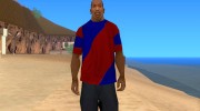 Сине-красная футболка para GTA San Andreas miniatura 1