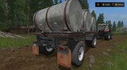 Бочки для перевозки молока и воды для Farming Simulator 2017 миниатюра 3