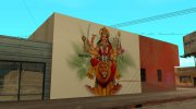 God Durga Wallgraffiti для GTA San Andreas миниатюра 2