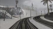 Winter HD Roads для GTA San Andreas миниатюра 3