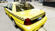 Ford Crown Victoria Raccoon City Taxi for GTA 4 miniature 3