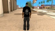 Black футболка для CJ for GTA San Andreas miniature 3