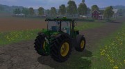 John Deere 7280R для Farming Simulator 2015 миниатюра 3