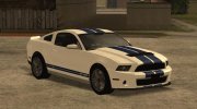 Ford Mustang Shelby GT500 2014 (Low Poly) para GTA San Andreas miniatura 1
