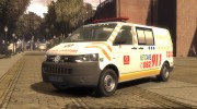 Volkswagen Transporter 2011 ambulance для GTA 4 миниатюра 1