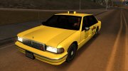 1992 Сhevrolet Yellow Cab Co Taxi Sa Style для GTA San Andreas миниатюра 3