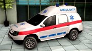 2018 Dacia Duster Ambulance для GTA San Andreas миниатюра 3