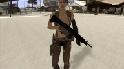 Skin HD Quiet (MGSV) v2 для GTA San Andreas миниатюра 4
