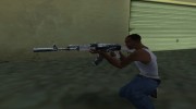 AK-47 Grey Chrome для GTA San Andreas миниатюра 7