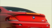 BMW M6 E63 2010 для GTA San Andreas миниатюра 14