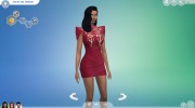 Платье Madlen Lucia Dress для Sims 4 миниатюра 1