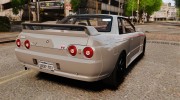 Nissan Skyline GT-R (BNR32) для GTA 4 миниатюра 3