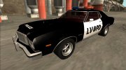 1975 Ford Gran Torino Police LVPD para GTA San Andreas miniatura 3