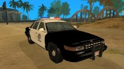 Vapid GTA V Police Car para GTA San Andreas miniatura 2