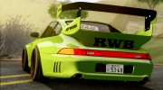 Porsche 993 GT2 RWB Rough Rhythm для GTA San Andreas миниатюра 3