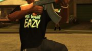 We Want Eazy T-Shirt para GTA San Andreas miniatura 3