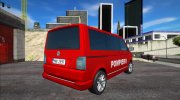 Volkswagen Transporter T6 Pompierii (Пожарная) для GTA San Andreas миниатюра 3