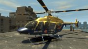 Bell 407 Helitours para GTA 4 miniatura 1