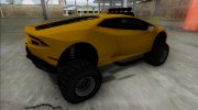 2014 Lamborghini Huracan Off Road para GTA San Andreas miniatura 4