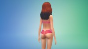 Нижнее бельё Implicite inspired pink set для Sims 4 миниатюра 2