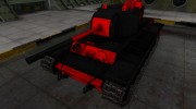 Черно-красные зоны пробития КВ-3 para World Of Tanks miniatura 1