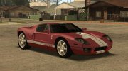 2005 Ford GT (Low Poly) для GTA San Andreas миниатюра 1