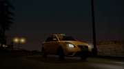 Kia Rio Taxi для GTA San Andreas миниатюра 3