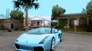 Lamborghini Gallardo Spyder для GTA San Andreas миниатюра 1