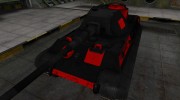 Черно-красные зоны пробития PzKpfw VIB Tiger II for World Of Tanks miniature 1