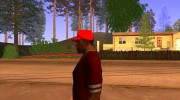 Кепка newyorkyankiys красная для GTA San Andreas миниатюра 4
