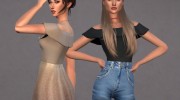 Harloe Bodysuit Set  Christopher067 for Sims 4 miniature 2
