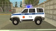 UAZ Patriot полиция ППС для GTA San Andreas миниатюра 3