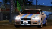 Nissan Skyline R-34 GT-R V-spec 1999 para GTA San Andreas miniatura 5