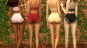 Celine Underwear Bottom for Sims 4 miniature 3