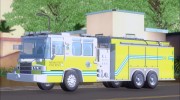 Pierce Quantum Miami Dade Fire Department Tanker 6 для GTA San Andreas миниатюра 2