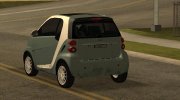2012 Smart Fortwo Electric (Low Poly) for GTA San Andreas miniature 4