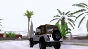 Jeep Wrangler Convertible for GTA San Andreas miniature 3