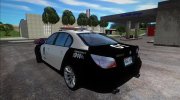 BMW M5 (E60) LAPD для GTA San Andreas миниатюра 4