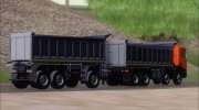 Прицеп-самосвал для Scania P420 8x4 Dumper for GTA San Andreas miniature 5