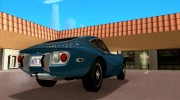 Toyota 2000GT 1969 for GTA San Andreas miniature 4