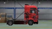 Скин Deadpool для MAN TGX para Euro Truck Simulator 2 miniatura 3