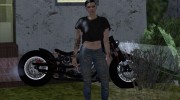 Biker Girl from GTA Online для GTA San Andreas миниатюра 2