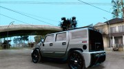Hummer H2 Tuning para GTA San Andreas miniatura 3