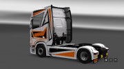 Orange Black для Scania S580 для Euro Truck Simulator 2 миниатюра 3