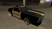 1981 DeLorean DMC-12 Police для GTA San Andreas миниатюра 2