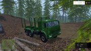 КамАЗ-44118 Лесовоз с автопогрузкой for Farming Simulator 2015 miniature 6