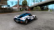 Koenigsegg CCX Police для GTA San Andreas миниатюра 4