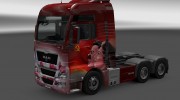 Скин Первомай для MAN TGX para Euro Truck Simulator 2 miniatura 1
