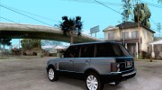 Range Rover Supercharged 2008 для GTA San Andreas миниатюра 3